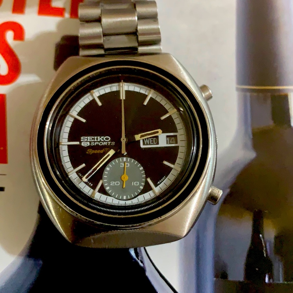 Vintage seiko 5 6139 Speedtimer